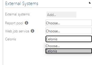 choose external system